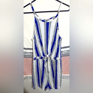 Womens Medium Striped Romper